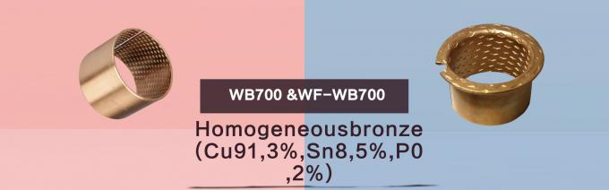 WB700, WF-WB700 a enveloppé le gleitlager de baguage en bronze d'incidences de wieland de dimensions de wf en bronze