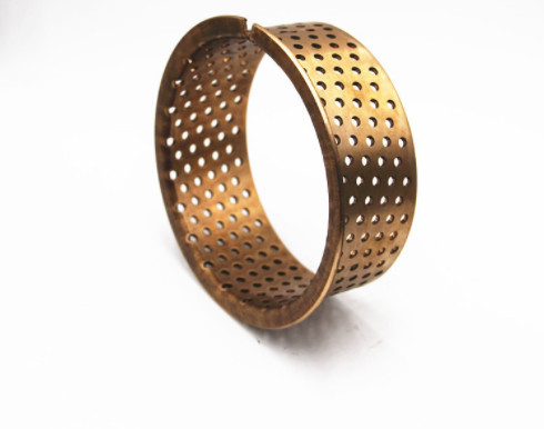 acheter Bagues perforées roulées de bronze de bidon | Perforations coulissantes d'huile de la bague CuSn8 fabrication en ligne