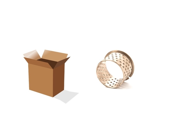 acheter Les paliers manchon métriques de bague en bronze avec la lubrification empoche le matériel CuSn8 et CuSn6 fabrication en ligne
