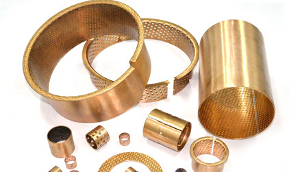 Un bon prix. DIN 1494/OIN 3547 CUSN8P a enveloppé l'incidence de glissement en bronze de buissons de bidon avec des poches de lubrification de perforations en ligne